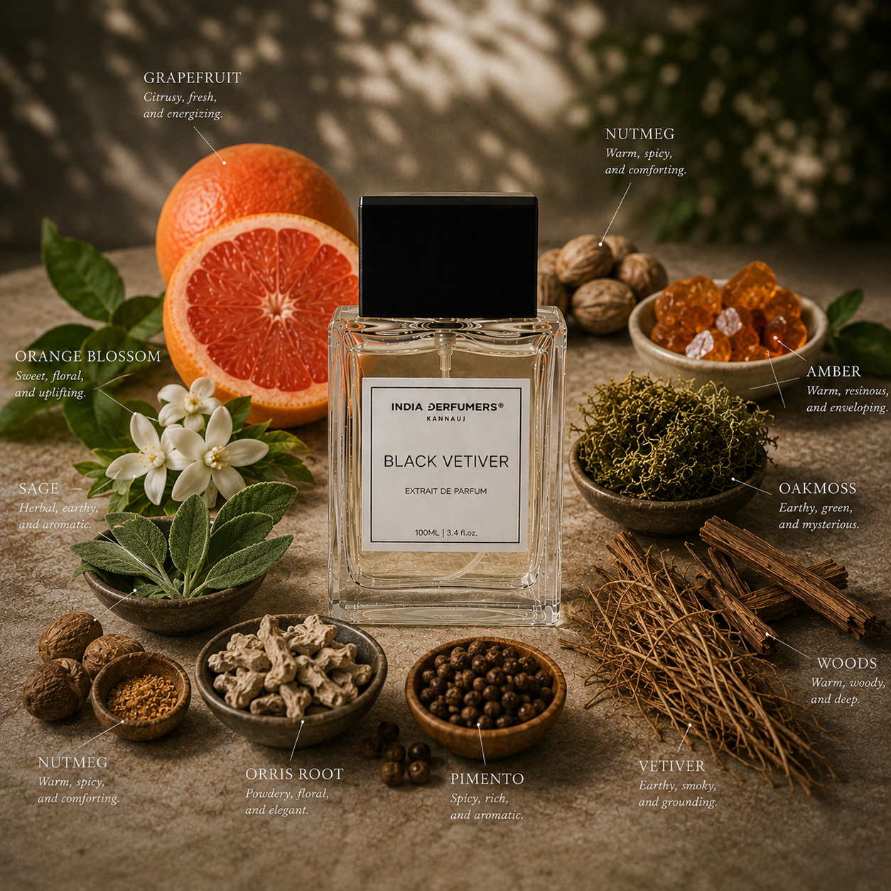 BLACK VETIVER - EXTRAIT DE PARFUM
